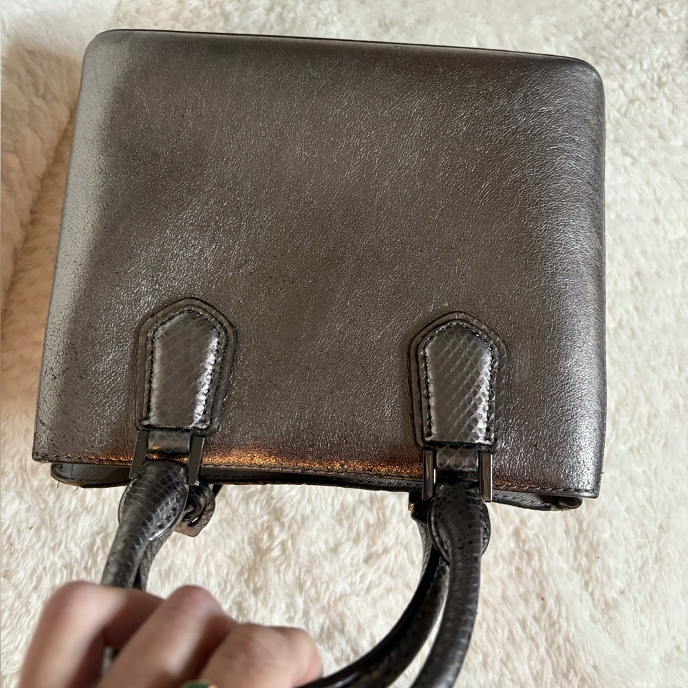 Michael Kors Adele Medium Metallic Silver Patchwo… - image 5